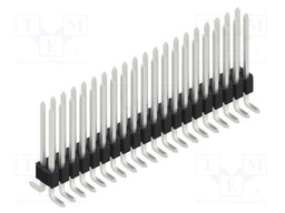Connector: pin strips; pin header; male; PIN: 40; 1.27mm; SMT; 2x20