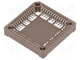 Socket: PLCC; PIN: 52; phosphor bronze; tinned; 1A