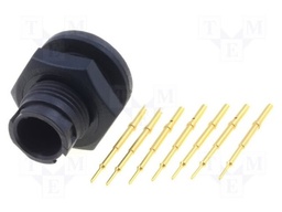 Connector: circular; Series: EN2; socket; male; soldering; PIN: 7; 3A