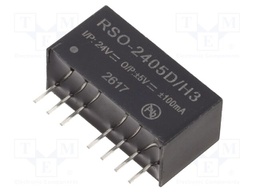 Converter: DC/DC; 1W; Uin: 18÷36VDC; Uout: 5VDC; Uout2: -5VDC; SIP8