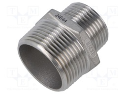 Male-male,reductive; max.10.5bar; 1.4408 stainless steel; G316