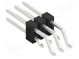 Connector: pin strips; pin header; male; PIN: 6; 2.54mm; SMT; 2x3