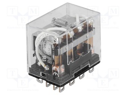 Relay: electromagnetic; 4PDT; Ucoil: 24VAC; 10A/110VAC; 10A/24VDC