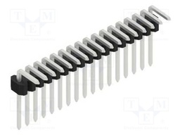 Connector: pin strips; pin header; male; PIN: 17; 1.27mm; THT; 1x17