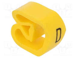 Markers for cables and wires; Label symbol: D; 8÷16mm; PVC; H: 6mm