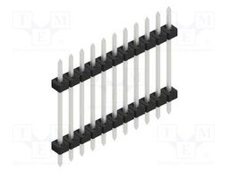 Connector: pin strips; pin header; male; PIN: 11; 2mm; THT; 1x11