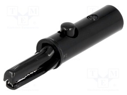 Crocodile clip; 3A; 60VDC; black; Overall len: 53mm