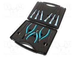 Kit: pliers and screwdrivers; Pcs: 11; case