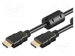 Cable; HDMI 1.4; HDMI plug,both sides; 5m; black