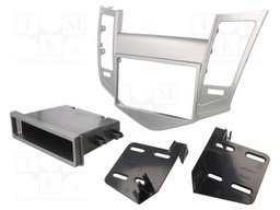 Radio mounting frame; Chevrolet; 1 DIN,2 DIN; silver