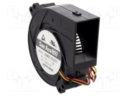 Fan: DC; axial; 12VDC; Ø97x33mm; 80.4m3/h; 61dBA; ball bearing