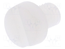 Screw; M4x6; 0.7; Head: cheese head; slotted; 1,3mm; polyamide