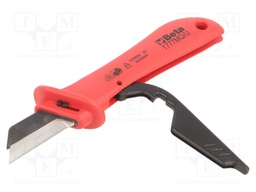 Knife; for electricians,insulated; Conform to: EN 60900,VDE
