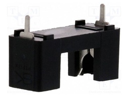 Fuse holder with cover; cylindrical fuses; THT; 5mm; 20A; UL94V-0