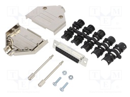 D-Sub; PIN: 25; female; shielded,metalized; straight; soldering