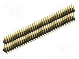 Connector: pin strips; pin header; male; PIN: 64; 2mm; SMT; 2x32