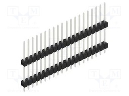 Connector: pin strips; pin header; male; PIN: 20; 2.54mm; THT; 1x20