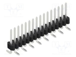 Connector: pin strips; pin header; male; PIN: 16; 1.27mm; SMT; 1x16