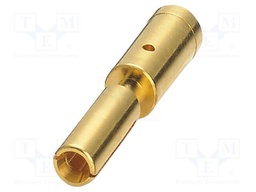 Contact; female; CuZn; gold-plated; crimped