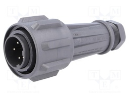 Connector: circular; plug; male; PIN: 5; EXPlora; Contacts: brass