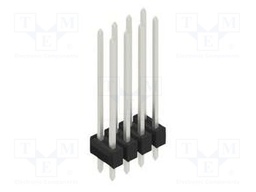 Connector: pin strips; pin header; male; PIN: 8; 2.54mm; THT; 2x4