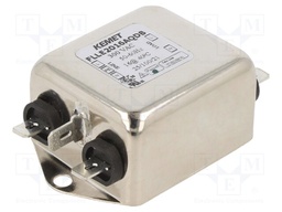 Filter: anti-interference; 300VAC; 16A; Leads: FASTON connectors