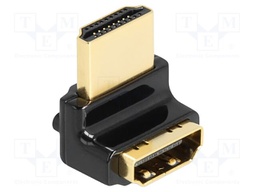 Adapter; HDMI socket,HDMI plug 90° up/down; 8K,HEC,UHD 4320p
