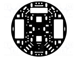 Chassis; black; Ø127x3mm; acrylic