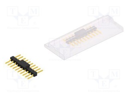 Connector: pin strips; pin header; male; PIN: 10; 2.54mm; SMT; 1x10