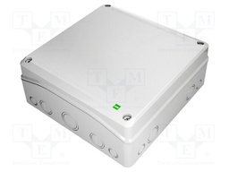 Enclosure: multipurpose; X: 330mm; Y: 330mm; Z: 130mm; INDUSTRIAL