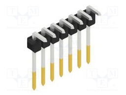Connector: pin strips; pin header; male; PIN: 7; 2.54mm; THT; 1x7
