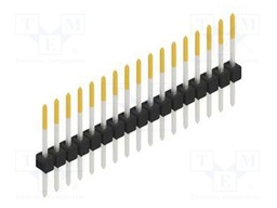 Connector: pin strips; pin header; male; PIN: 17; 2.54mm; THT; 1x17