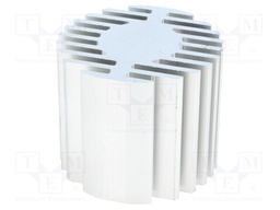 Heatsink; LED; Ø: 60mm; H: 50mm