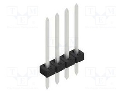 Connector: pin strips; pin header; male; PIN: 4; 2mm; THT; 1x4; 100V