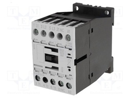 Contactor: 3-pole; Auxiliary contacts: NC; 110VDC; 12A; NO x3
