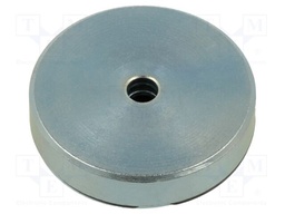 Magnet: permanent; NdFeB; 490N; Ø: 40mm; H: 8mm; zinc plated steel