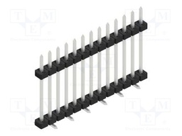Connector: pin strips; pin header; male; PIN: 13; 2mm; SMT; 1x13