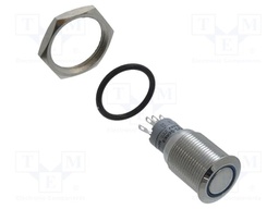 ANTI-VADAL PUSHBUTTON SWITCH, SPDT, 2A, 48VDC