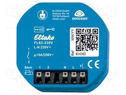 Executive module; EnOcean; plaster embedded; 230VAC; NO; Ch: 1