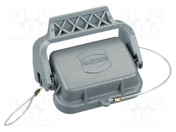 Protection cover; Han; size 6B; with latch; metal; Pitch: 44x27mm