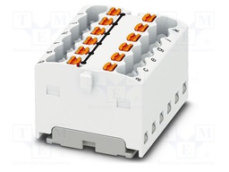 Splice terminal: rail; 17.5A; 450V; push-in; PA; L: 17.7mm; W: 24.9mm