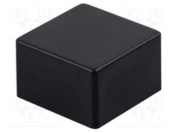 Button; square; Application: B3F-4,B3F-5,B3W; 9x9mm; Colour: black