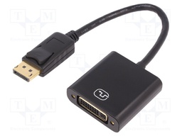 Cable; DisplayPort 1.2; DisplayPort plug,DVI-I (24+5) socket