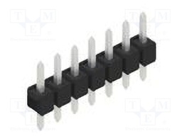 Connector: pin strips; pin header; male; PIN: 7; 2.54mm; THT; 1x7