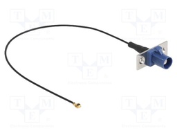 Cable; 200mm; Fakra C male,IPEX MHF 1; black; Øcable: 1.13mm; 50Ω