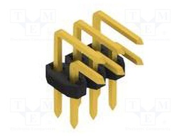 Connector: pin strips; pin header; male; PIN: 6; 2mm; THT; 2x3; 100V