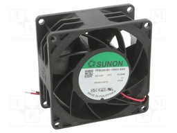 Fan: DC; axial; 12VDC; 80x80x38mm; 193.52m3/h; 68.4dBA; Len: 3.1m