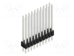 Connector: pin strips; pin header; male; PIN: 20; 1.27mm; THT; 2x10