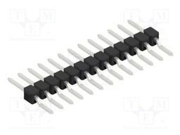 Connector: pin strips; pin header; male; PIN: 13; 2.54mm; SMT; 1x13