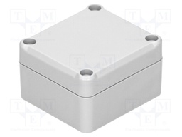 Enclosure: multipurpose; X: 57mm; Y: 63mm; Z: 37mm; ABS; grey; gasket